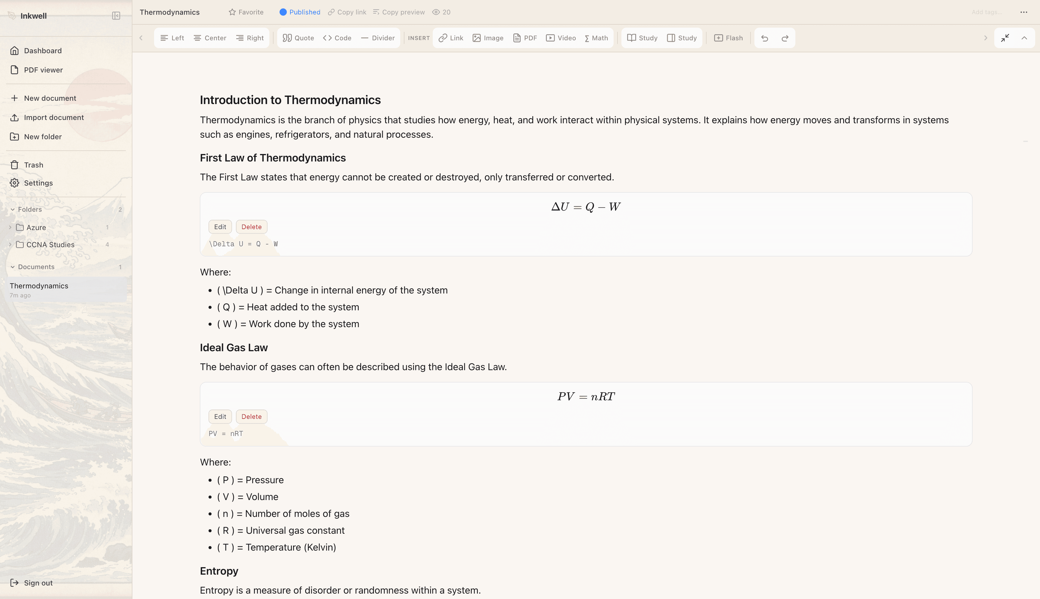 PaprNote editor in light mode